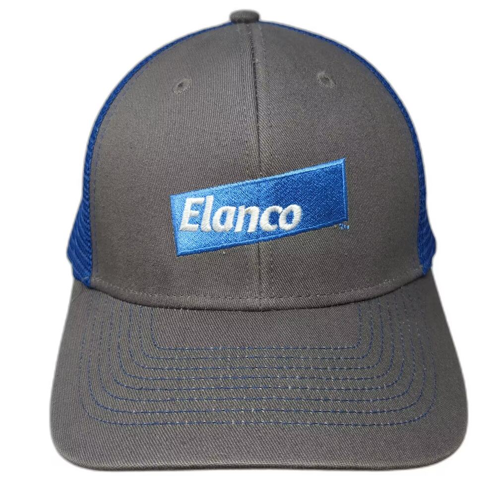 headstart Trucker Hat Gray Blue Snapback OS Embroidered Logo Adjustable Hat